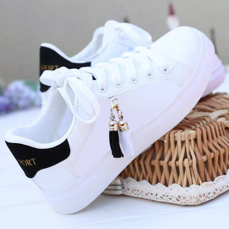 Mesh White Shoes Ladies Fashion Breathable Shoes Students Korean Casual Shoes Sports Shoes Flat Shoes Womens Shoes