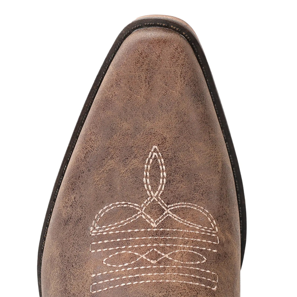 IUV Women'S Cowboy Boots – Cowgirl Western Boots, Western Retro Style Pointed Toe, Chunky Heel, Mid-Calf, Retro Embroidery. Perfect for Country Concerts, Dancing, Weddings, Travel & Daily Wear
