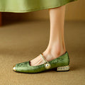Pera Mary Jane | Flats Embroidered Satin, Comfortable Flat Shoes for Women