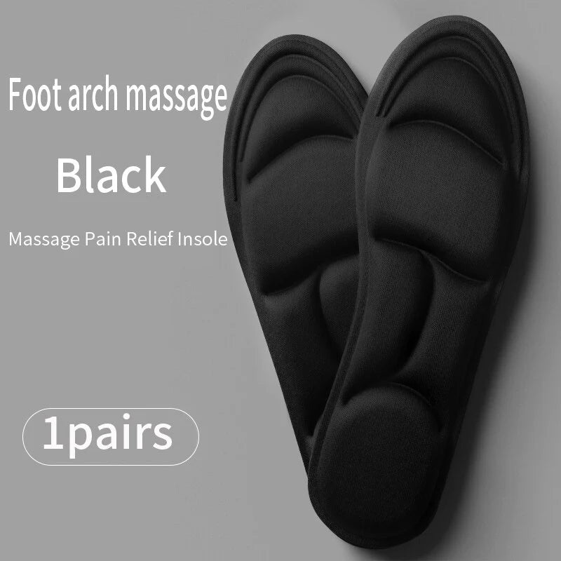 5D Insoles for Shoes Women Breathable Running Sport Insole Feet Arch Support Plantar Fasciitis Shoe Pads Memory Foam Shoe Sole